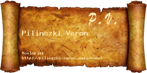 Pilinszki Veron névjegykártya